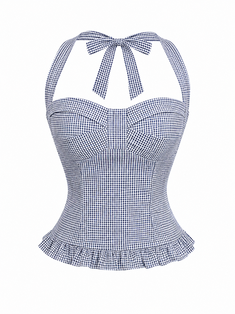 Gingham Halter Top thumbnail 5
