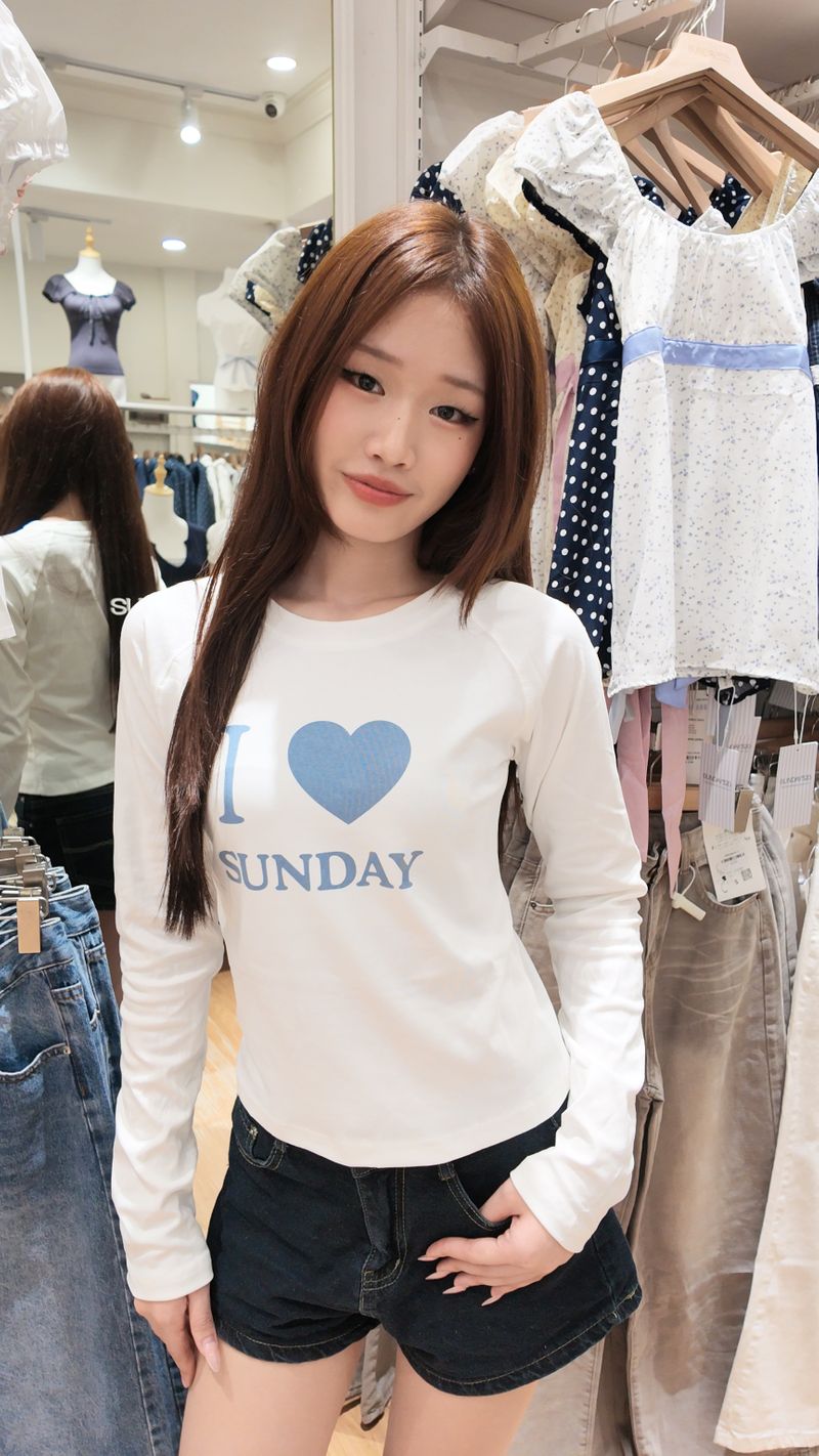 I Love SUNDAY Long Sleeve thumbnail 2