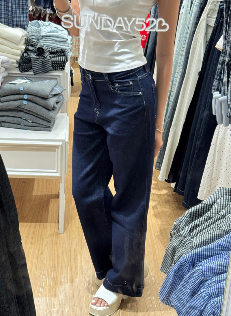 9030 navy baggy jeans thumbnail 3