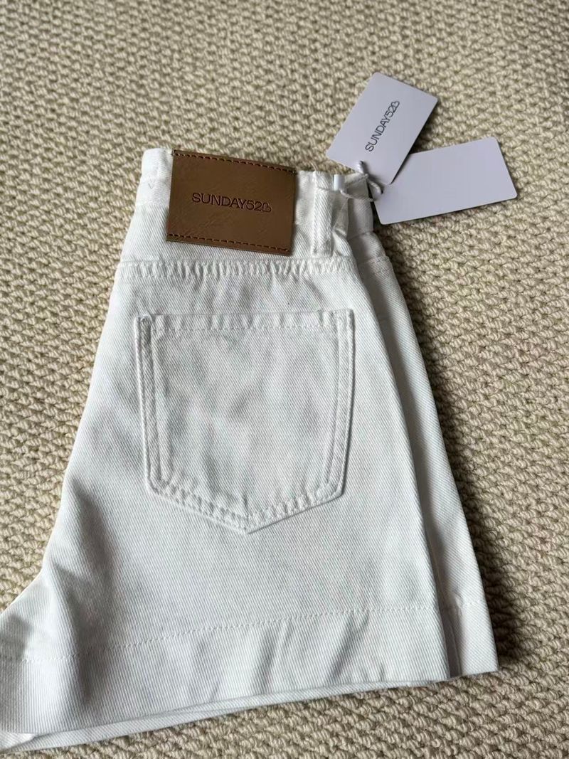 8076 sunday white shorts thumbnail 2