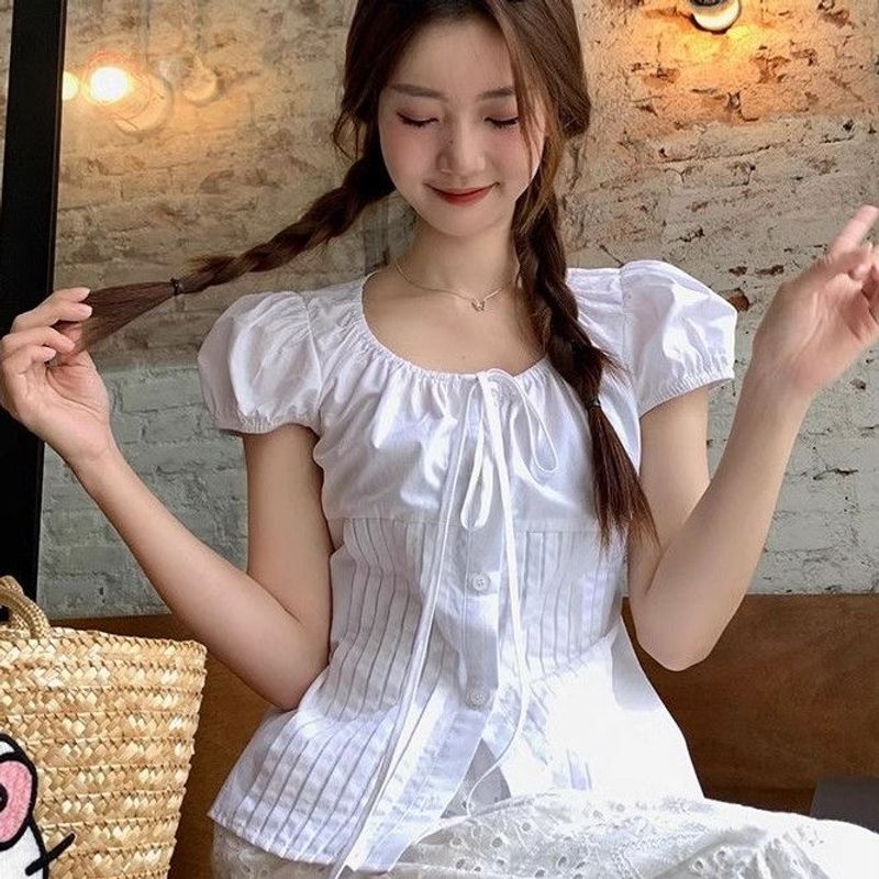 White Shirt ( ដៃប៉ោង )