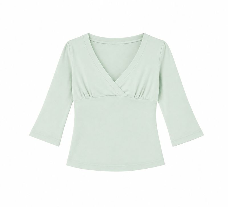 Teal V-Neck Top thumbnail 4