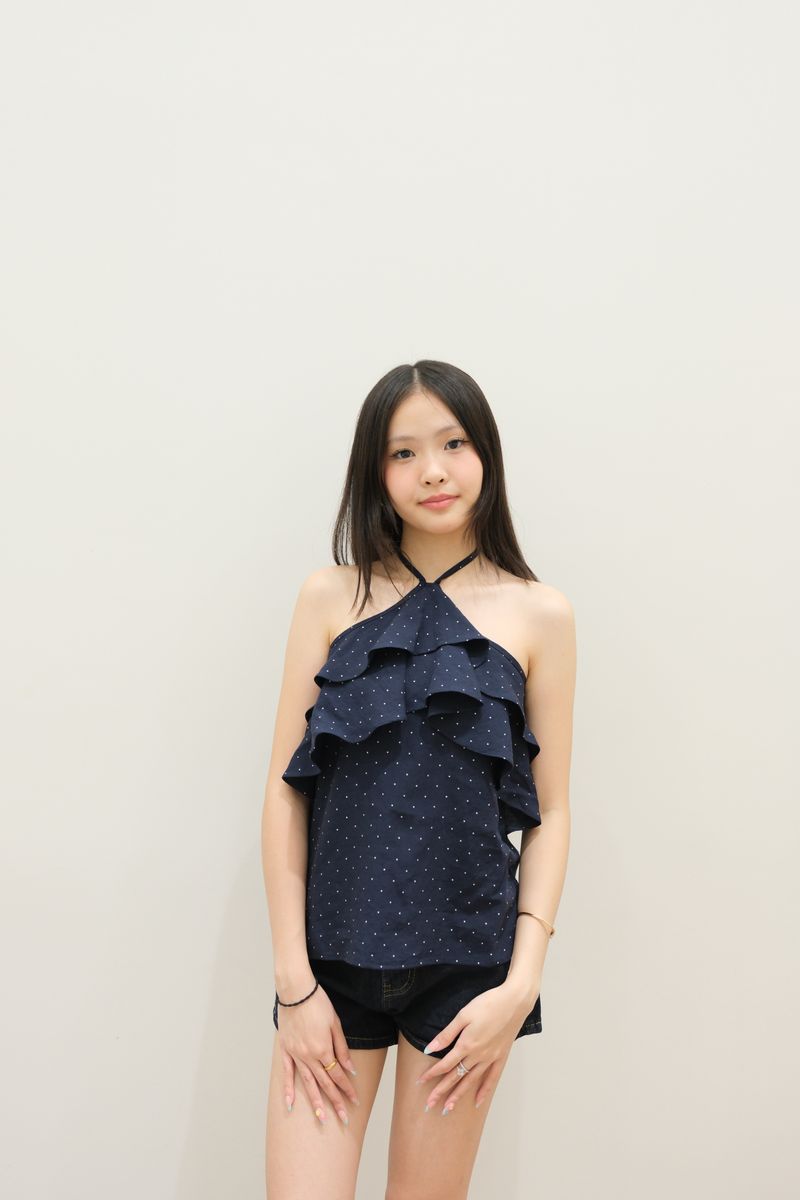 Raffle Polkadot Halter Top thumbnail 5