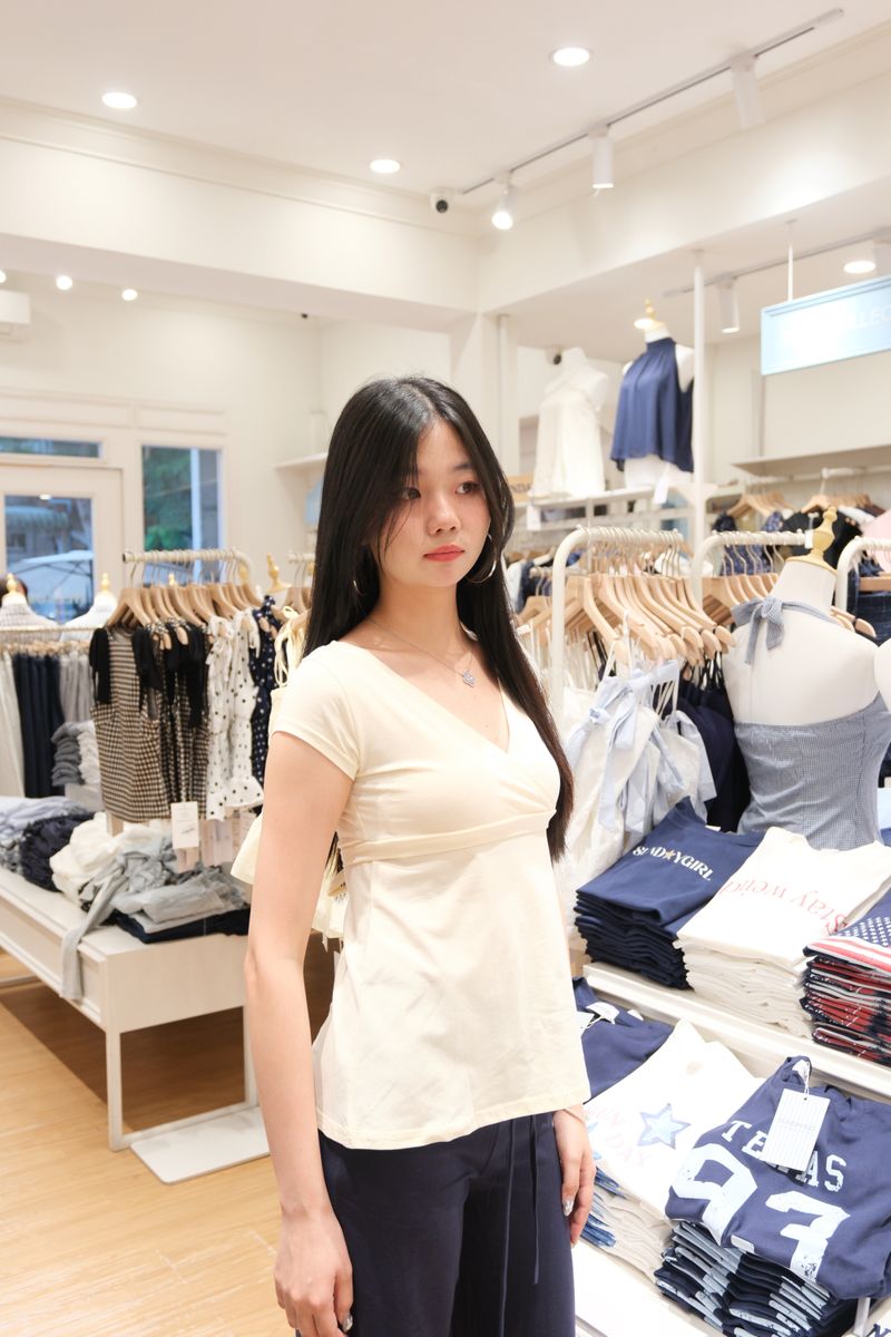 Creamy Wrap Tee thumbnail 2