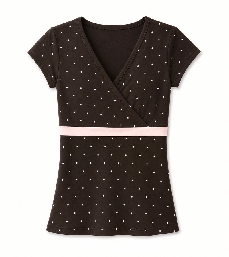 Pink Brown Wrap Tee thumbnail 6