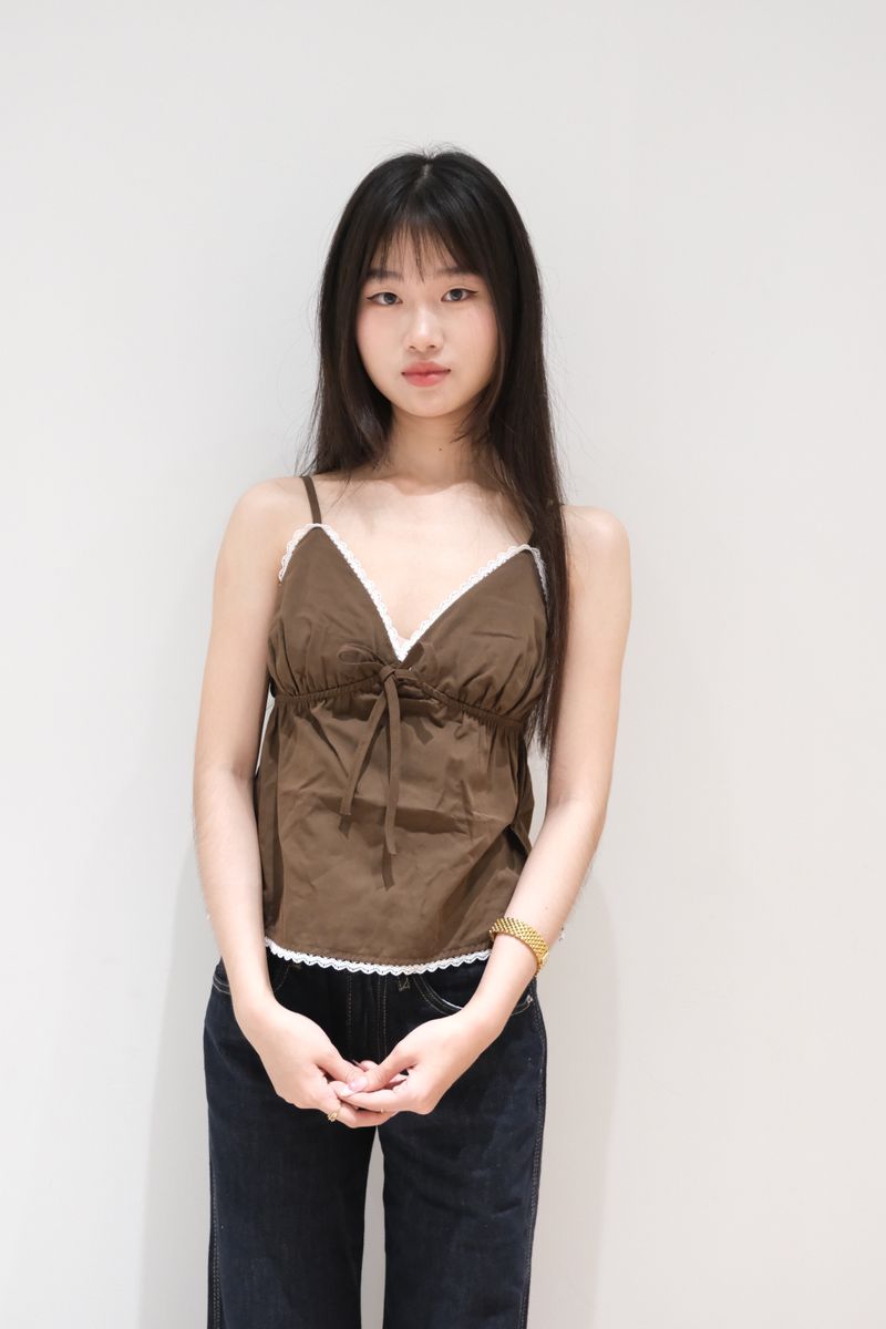 Brown Bow Cami thumbnail 4