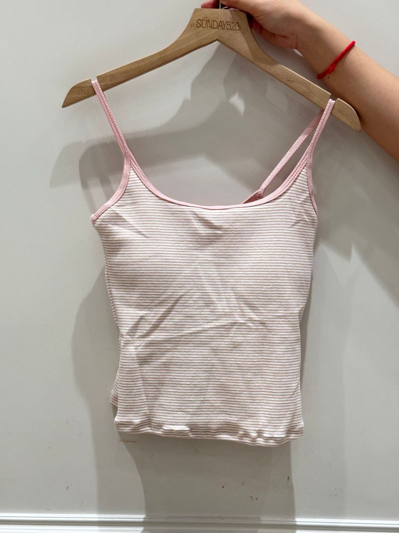 Pink tang top Bra