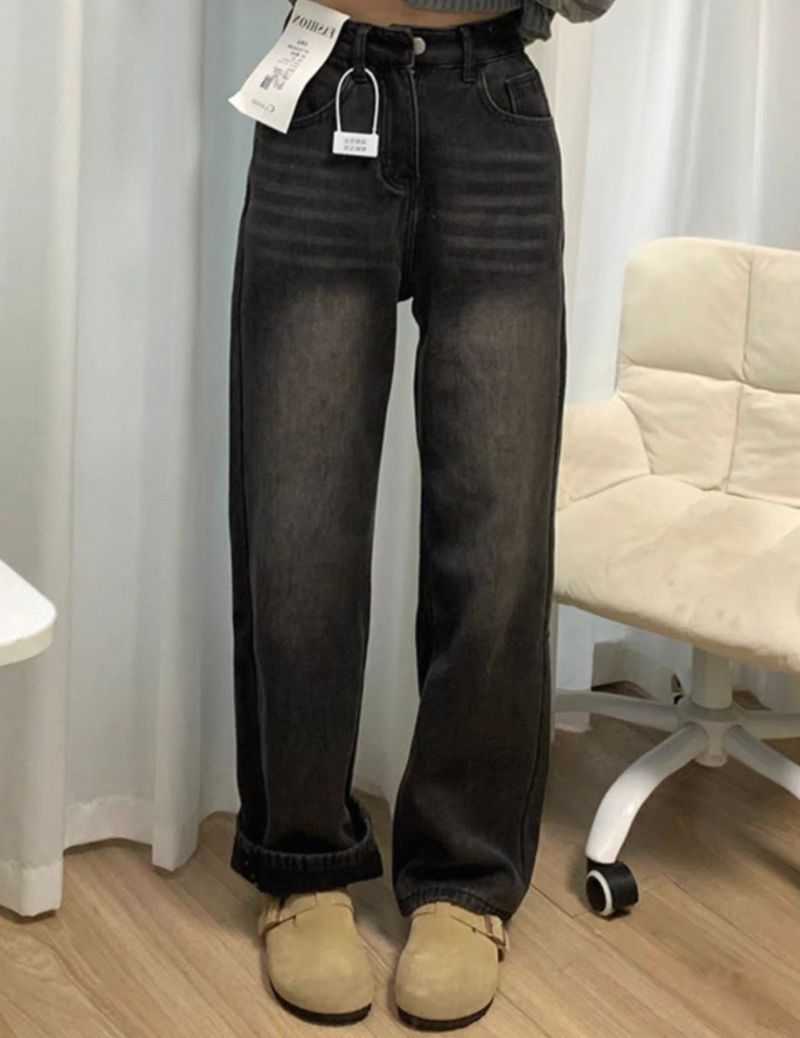061 Black Grey Jeans