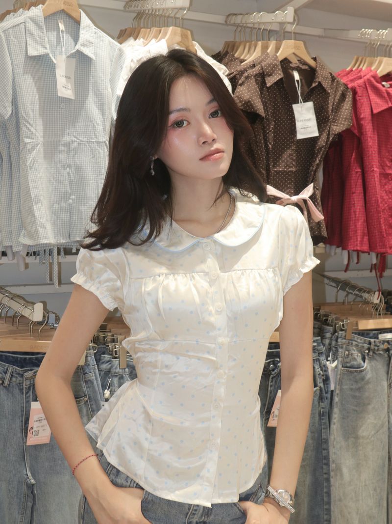 Sunday lollie silk top thumbnail 2