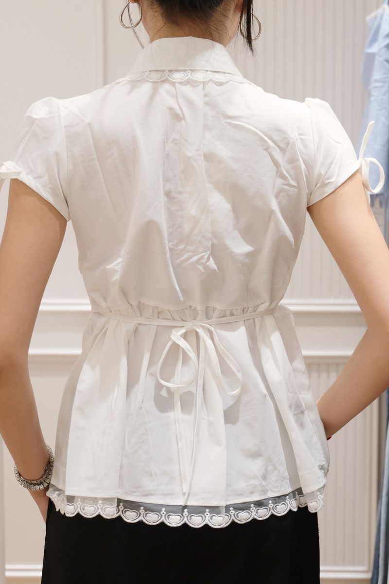 Lace Collar Pintuck Blouse thumbnail 4