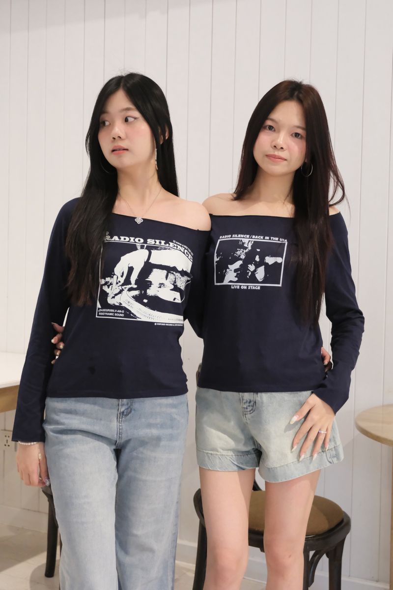 Radio Off Shoulder Long Sleeve thumbnail 5