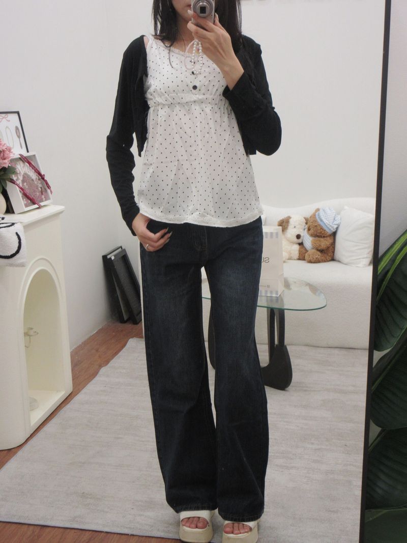 Set puffy shirt and Cardigan thumbnail 4