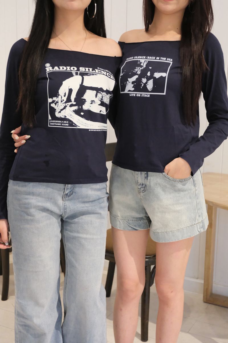 Radio Off Shoulder Long Sleeve thumbnail 3