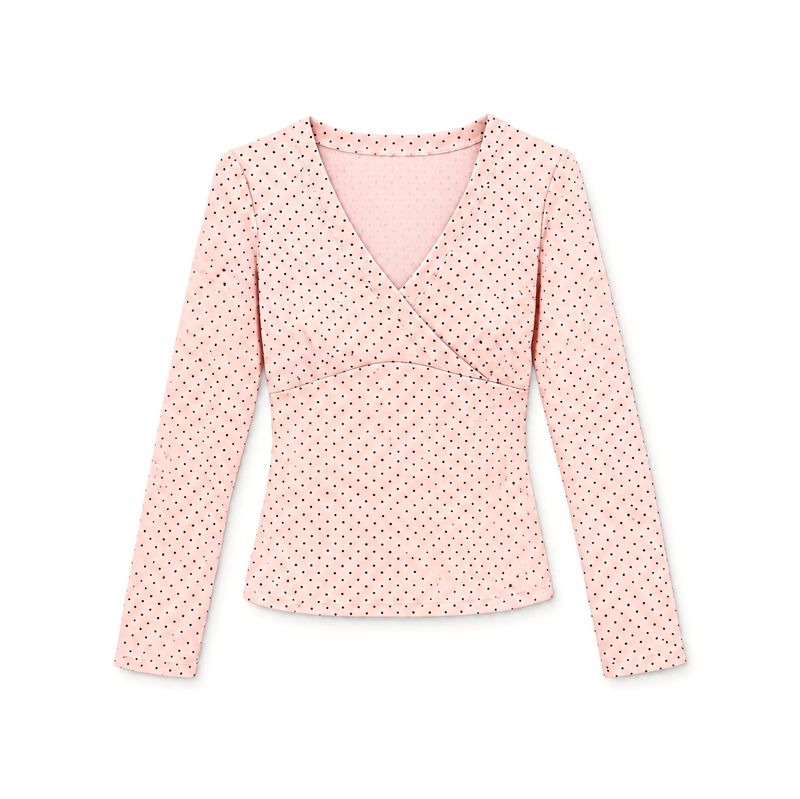 Wrape Long Sleeve Polkadot thumbnail 6
