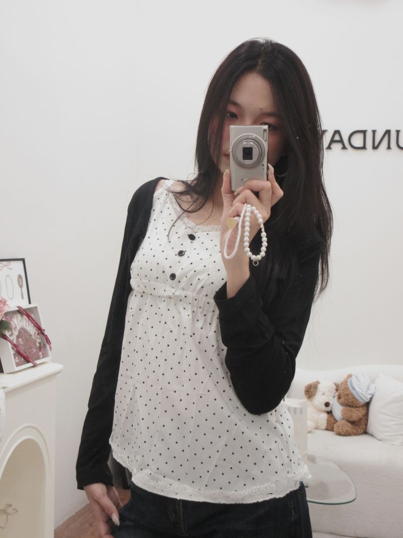 Set puffy shirt and Cardigan thumbnail 3