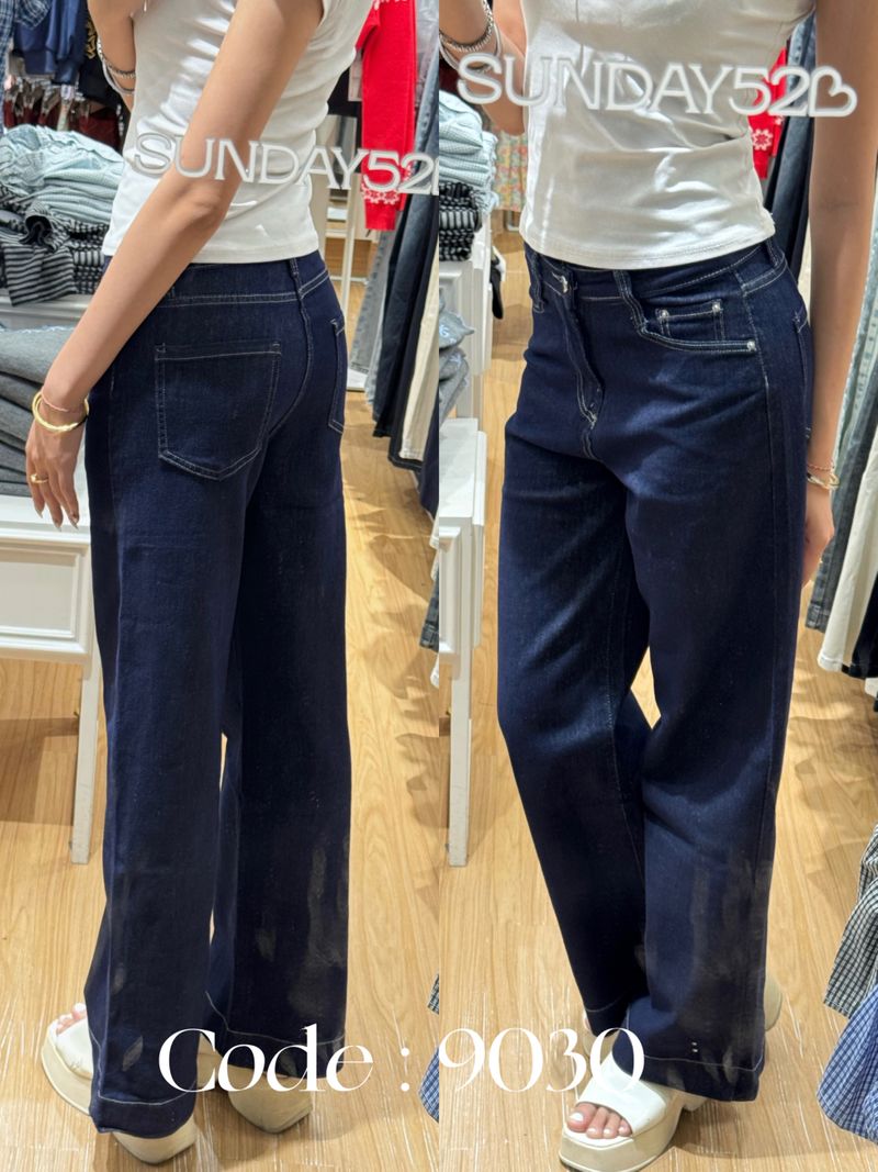 9030 navy baggy jeans
