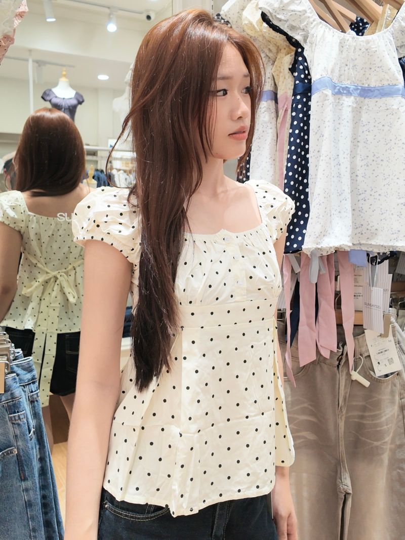 Puffy Big Polkadot (Milk) thumbnail 4