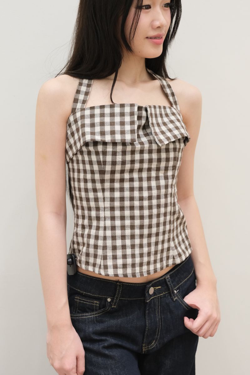 Chocolate Halter Top thumbnail 6