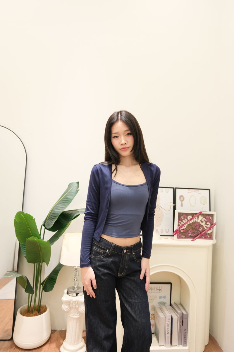 Navy Cardigan Set thumbnail 4