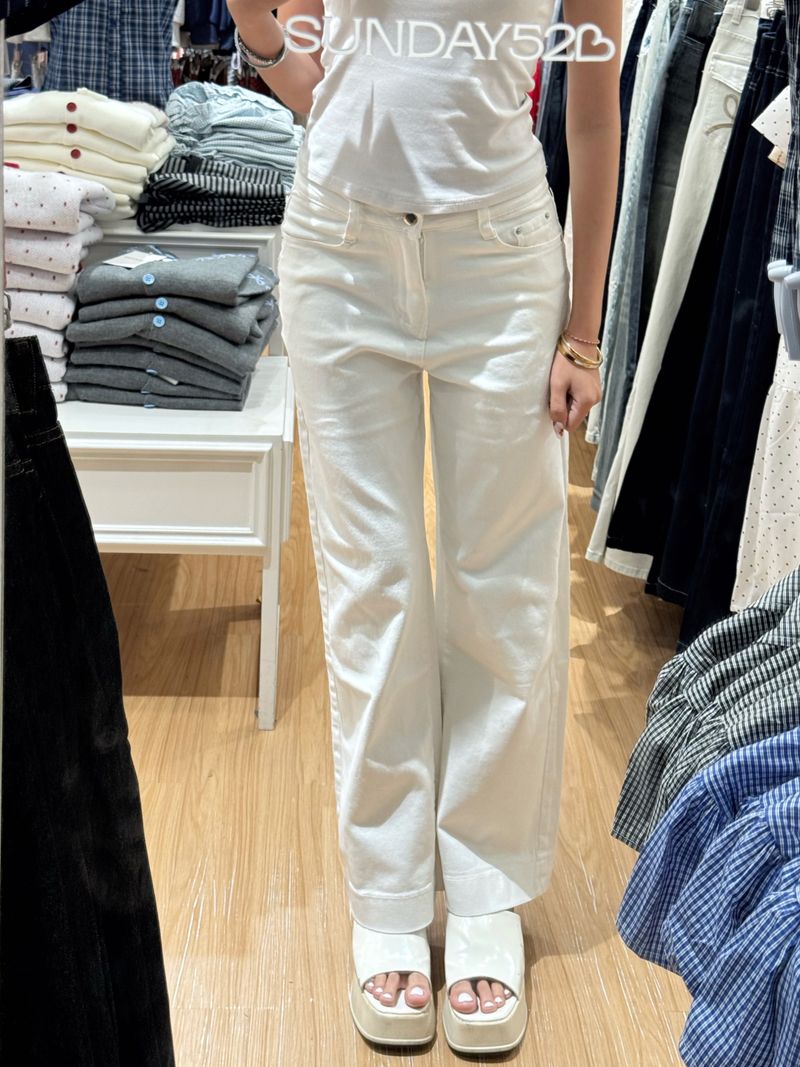 9030 white baggy jeans thumbnail 2
