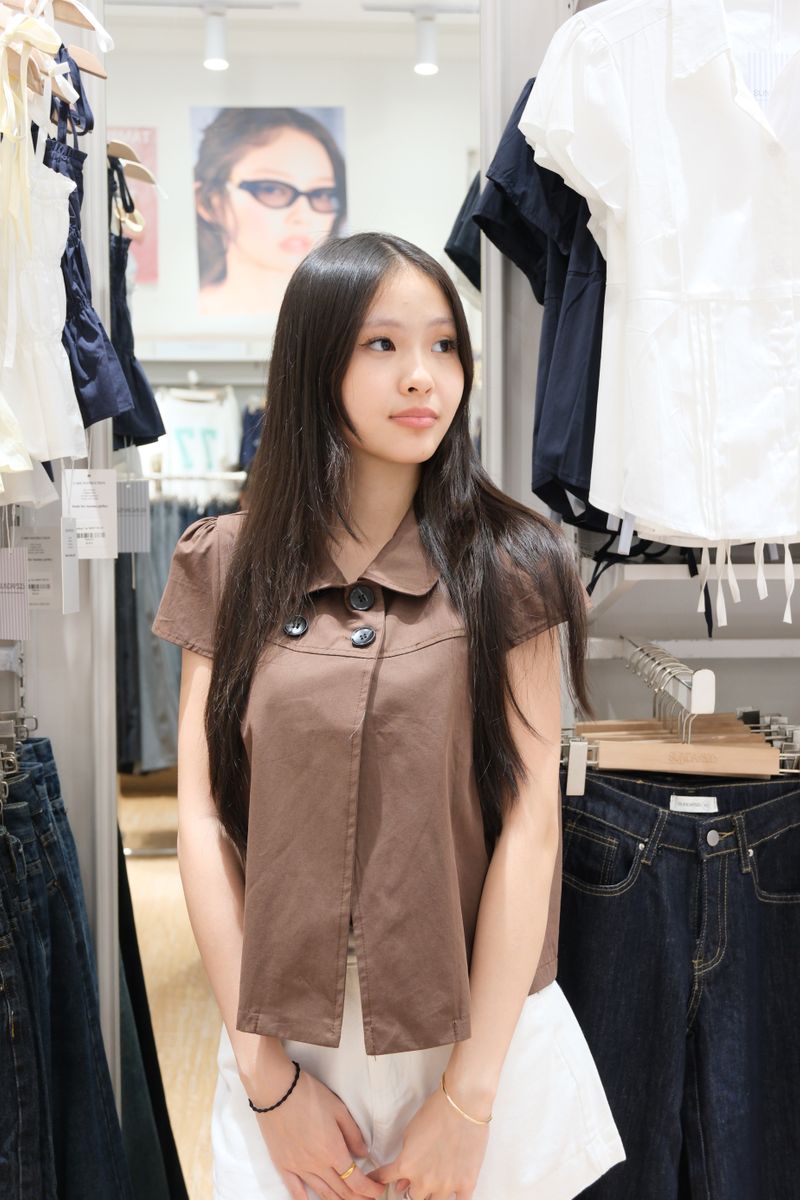 Lev4 Mocha Blouse thumbnail 4