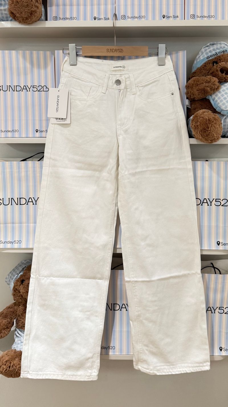 9050 Sunday Basic White Jeans thumbnail 2