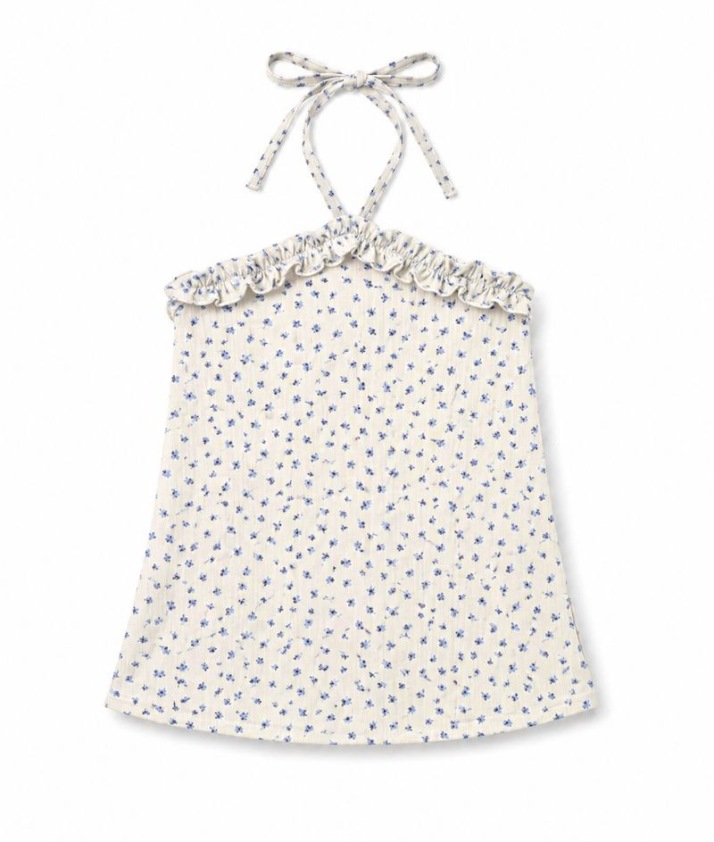Blue Bloom Halter Top thumbnail 6