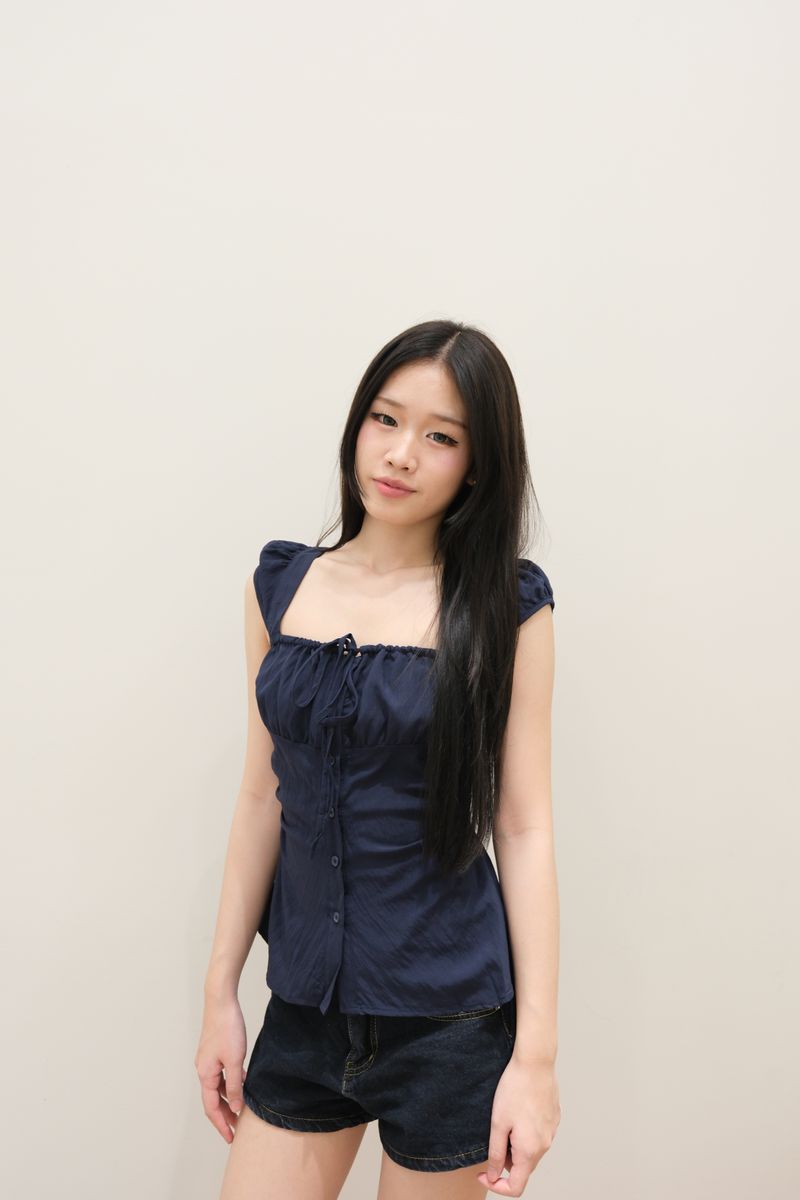 Navy Brand Tie Top thumbnail 3