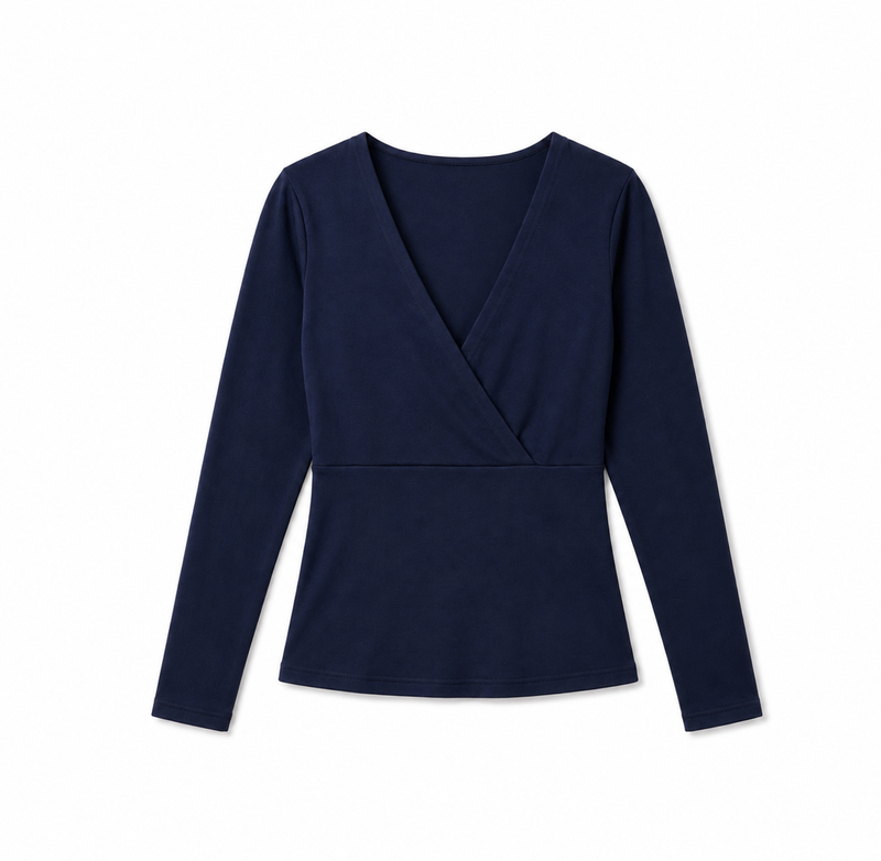 Wrape Long Sleeve Navy thumbnail 5