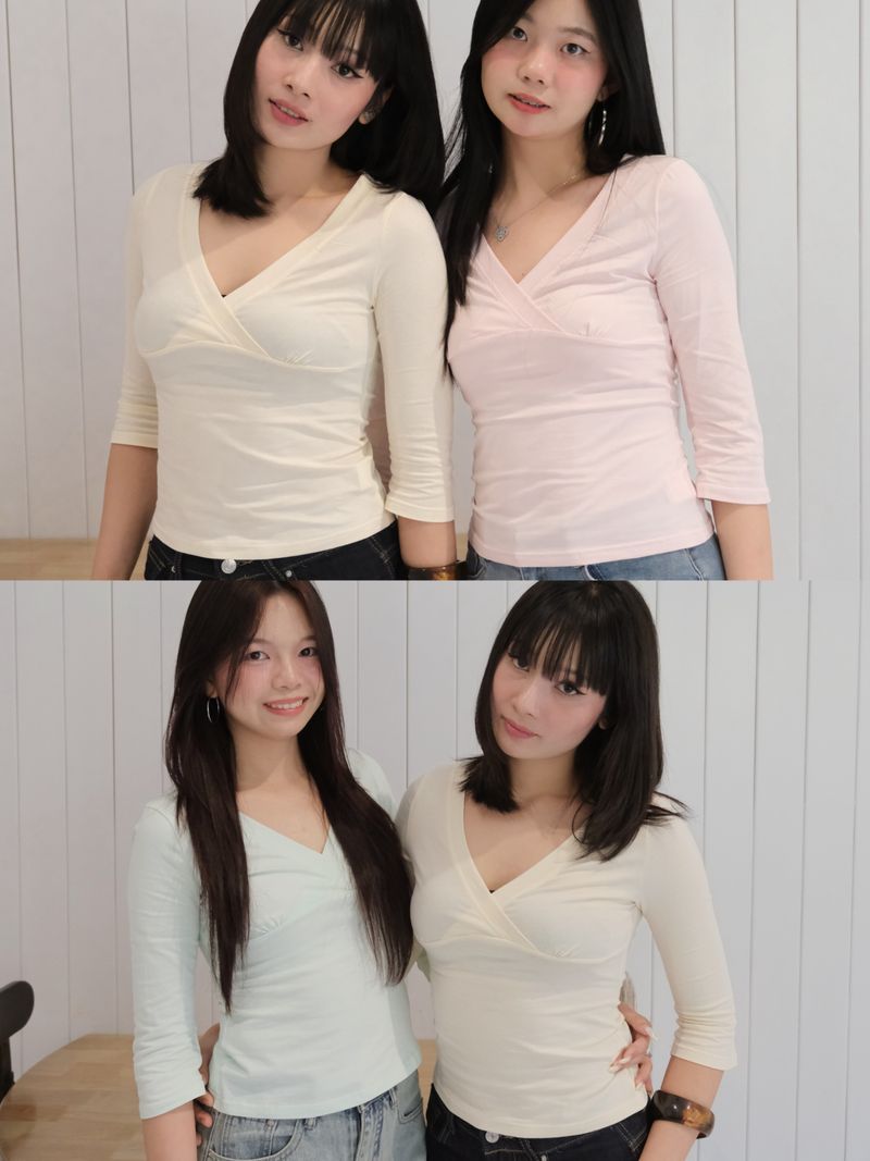 Teal V-Neck Top thumbnail 3