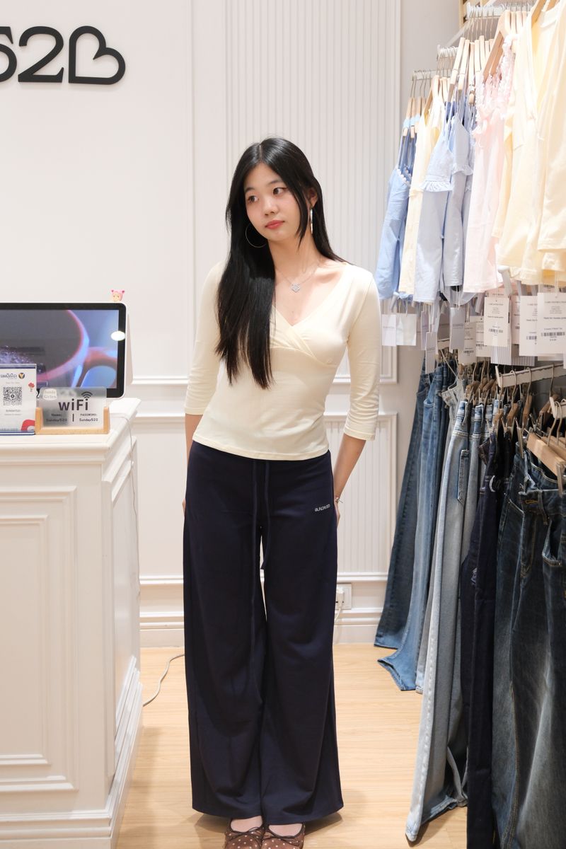 Creamy V-Neck Top thumbnail 3
