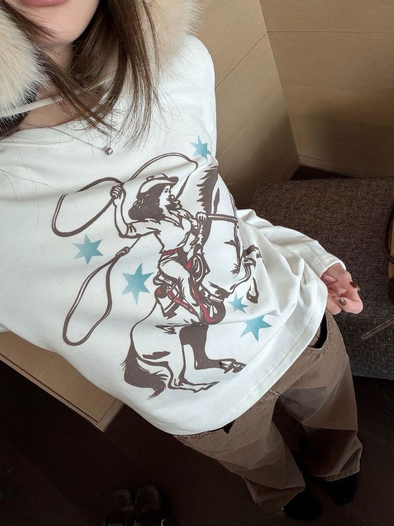 Cow girl long sleeve