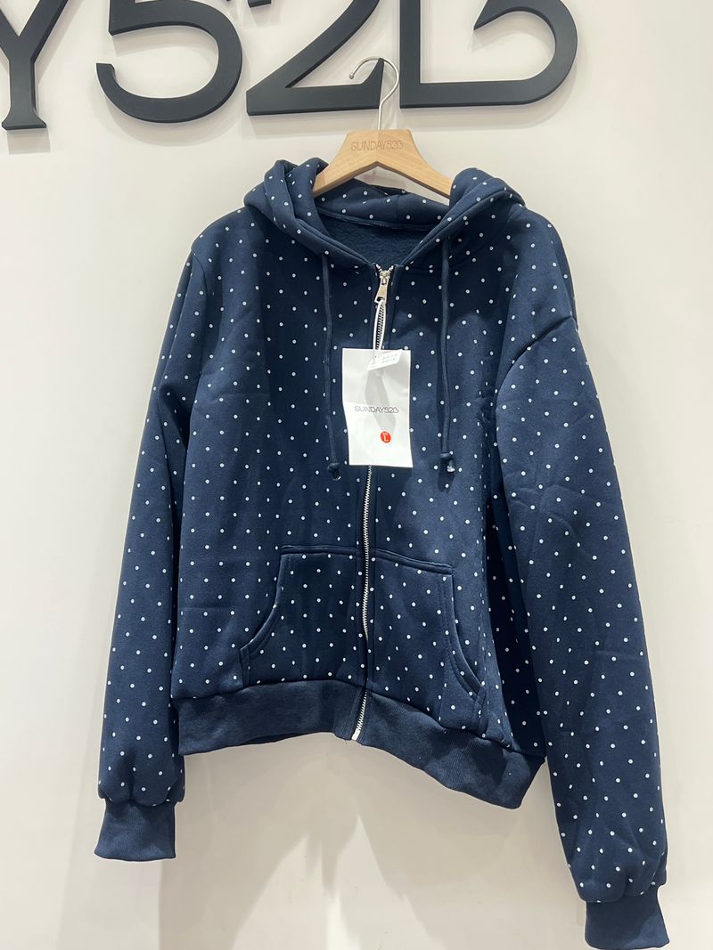 Navy polkadot JK