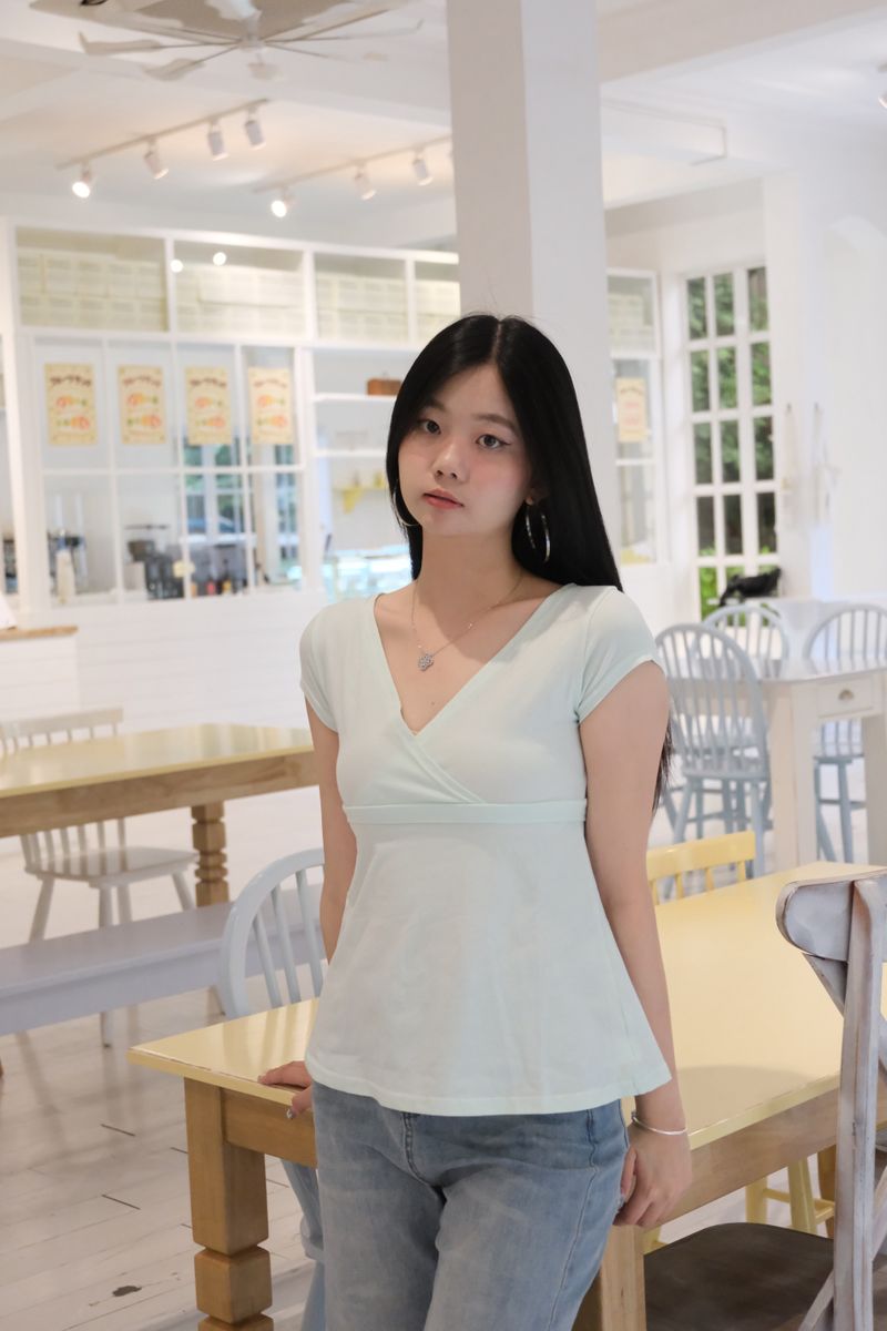 Teal Wrap Tee thumbnail 3