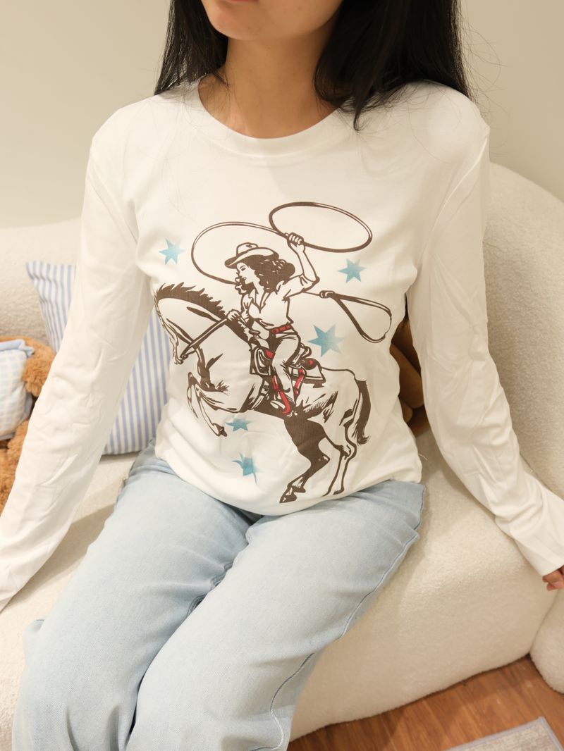 Cow girl long sleeve thumbnail 4