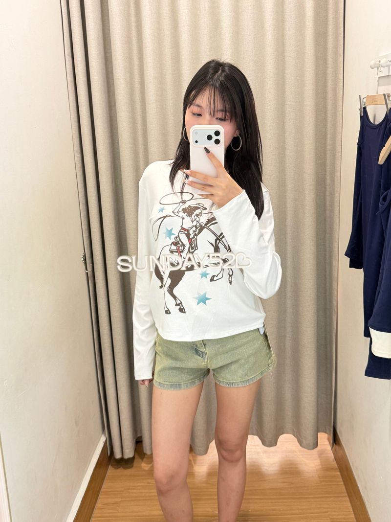 Cow girl long sleeve thumbnail 5