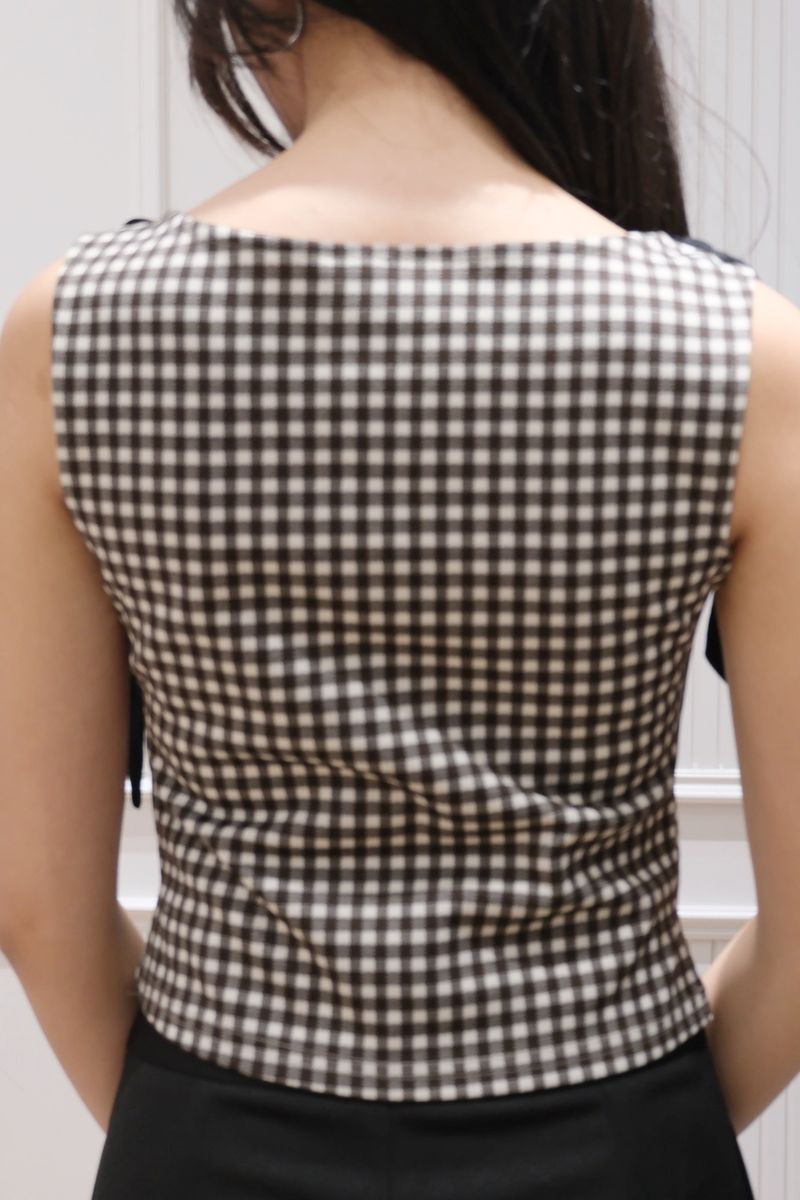 Gingham Ribbon Top thumbnail 4