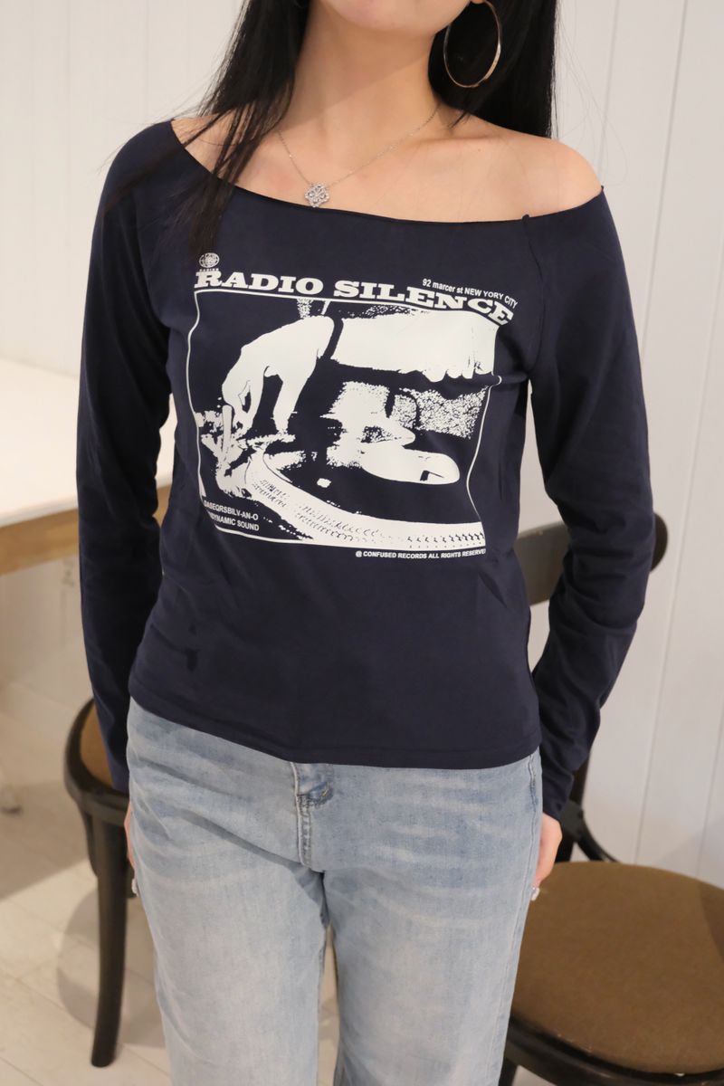 Radio Off Shoulder Long Sleeve thumbnail 2