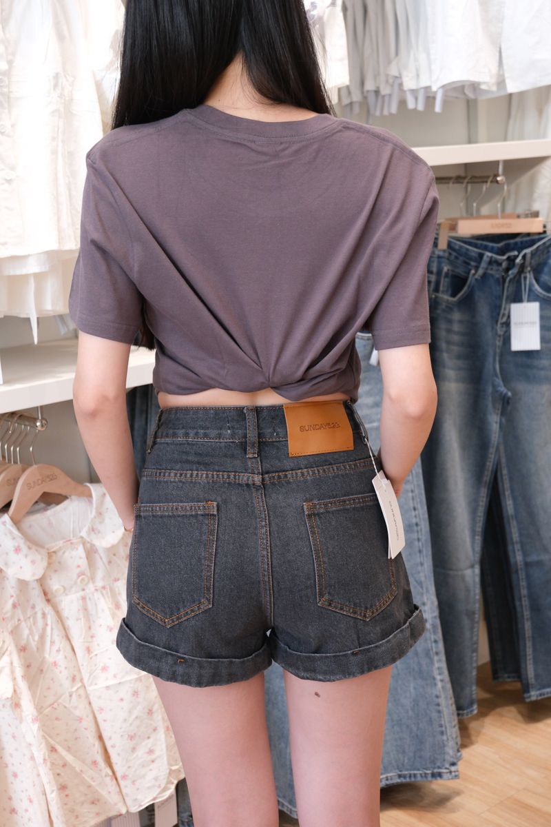 6030 sunday black shorts thumbnail 4