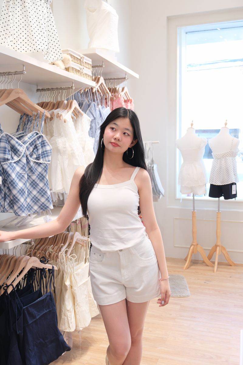 8076 sunday white shorts thumbnail 2