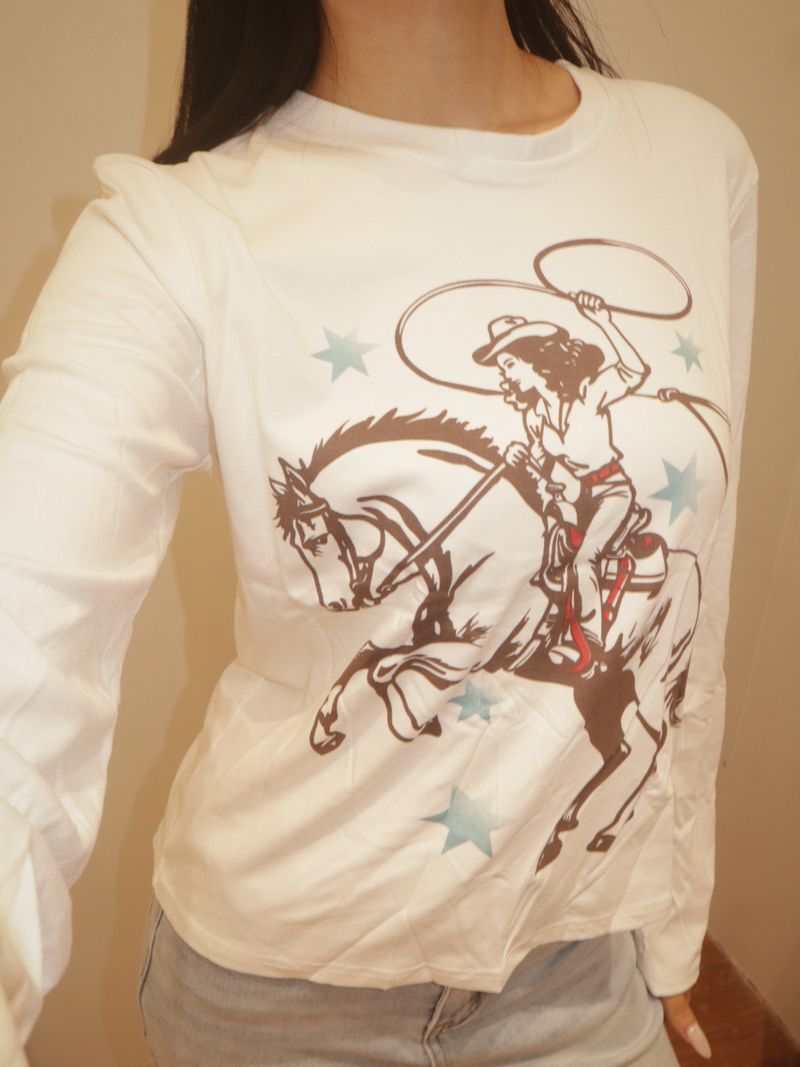 Cow girl long sleeve thumbnail 2