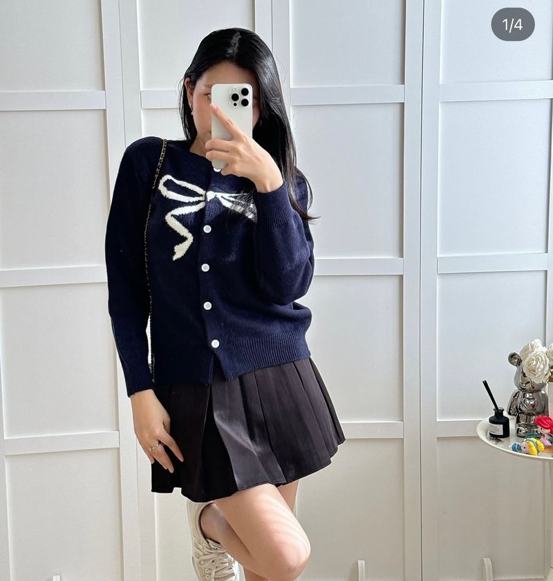 Big bow cardigan