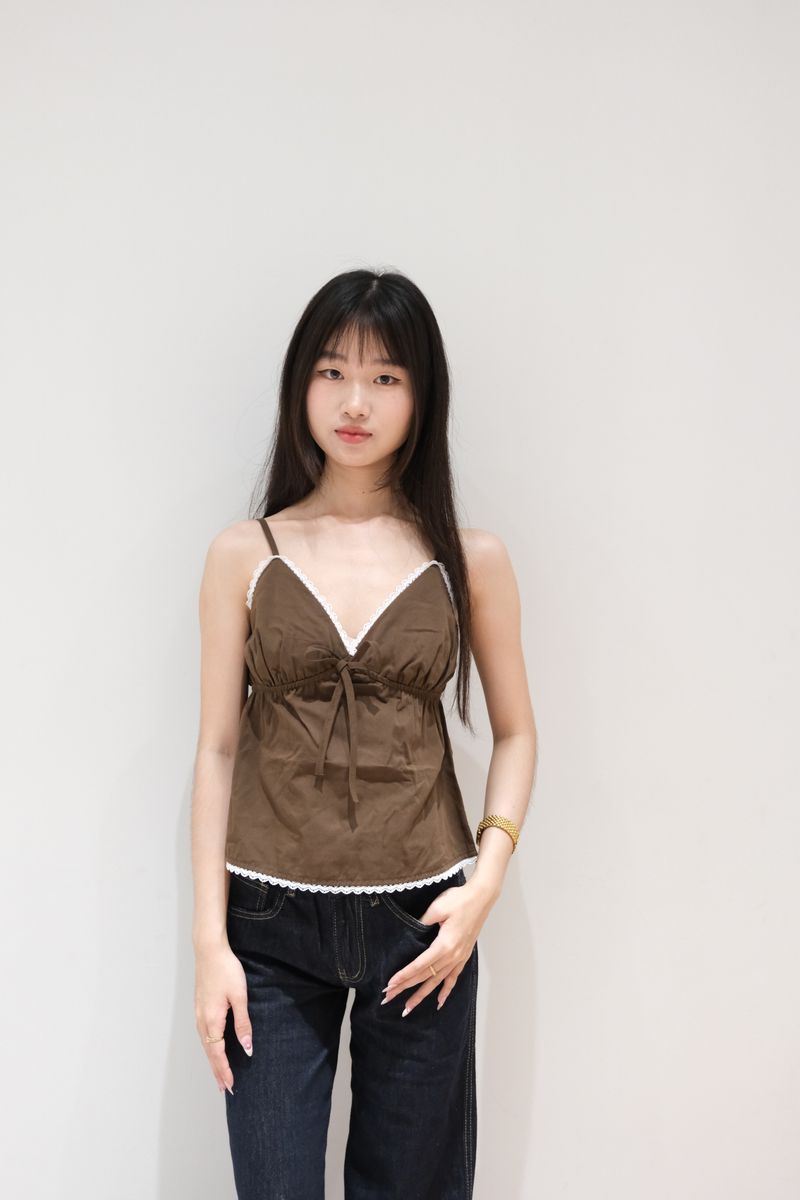 Brown Bow Cami thumbnail 2