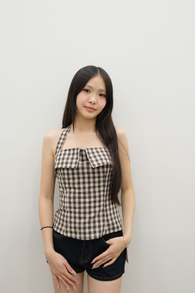 Chocolate Halter Top thumbnail 3