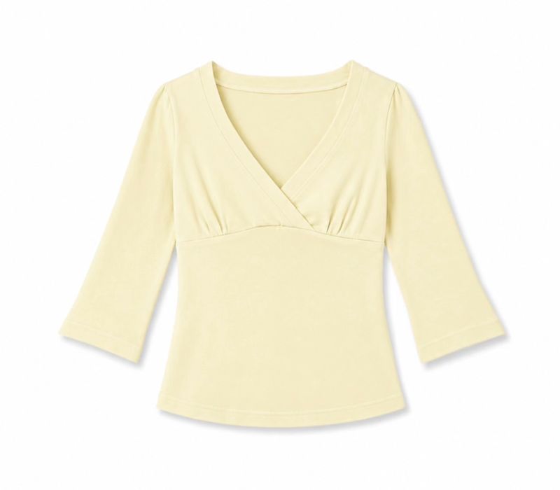 Creamy V-Neck Top thumbnail 5