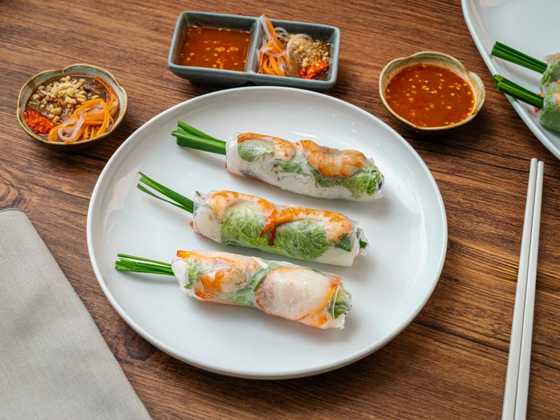 Fresh spring roll with shrimp
