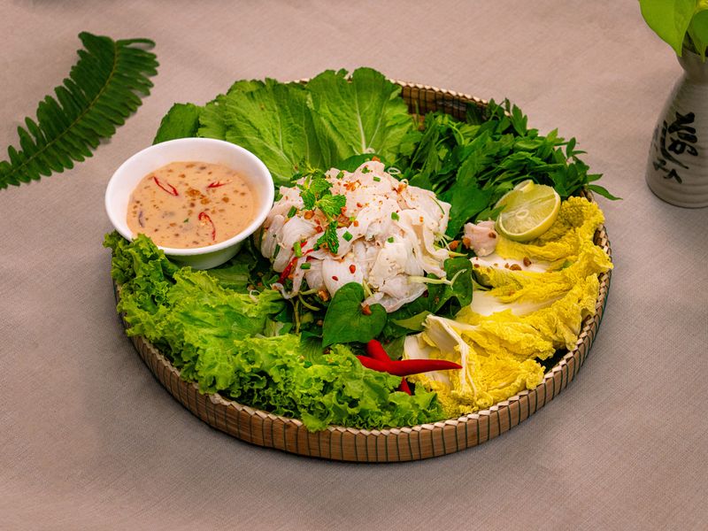 PSC Khmer Fish Salad Prahok and Cream Sauce