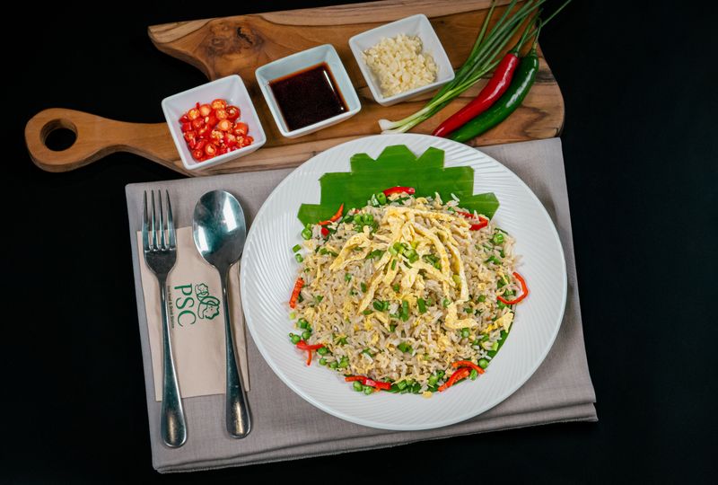 Salted fried rice with egg