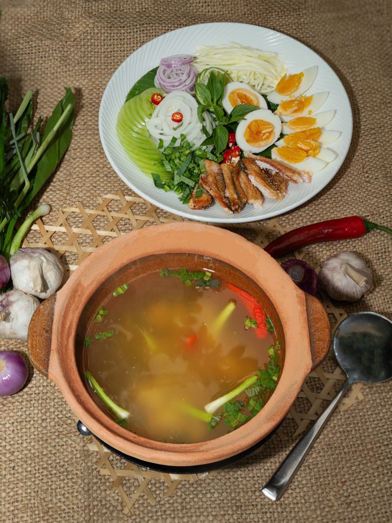 Sundried fish sour soup