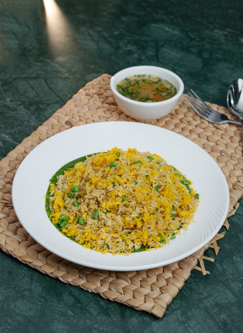 Salted fried rice with egg